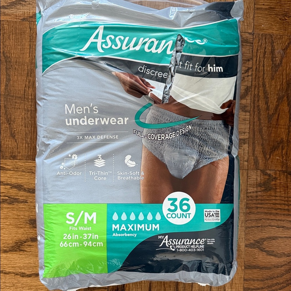 New Assurance Men's Underwear S/M